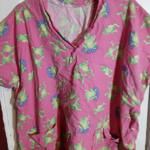 Frog scrub top